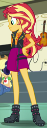 Size: 224x611 | Tagged: safe, derpibooru import, screencap, applejack, sunset shimmer, better together, equestria girls, overpowered (equestria girls), cropped