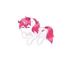 Size: 1000x1000 | Tagged: safe, derpibooru import, oc, oc:cherry glow, alicorn, cherry, commission, food, horn, resting, simple background, sleeping, solo, transparent background, wings, ych result