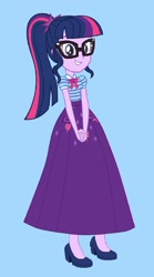 Size: 1280x2299 | Tagged: safe, artist:starman1999, derpibooru import, sci-twi, twilight sparkle, equestria girls, clothes, female, long skirt, skirt, solo