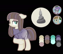 Size: 1896x1628 | Tagged: safe, artist:staricy097, derpibooru import, maud pie, mudbriar, oc, pony, clothes, female, mare, offspring, parent:maud pie, parent:mud briar, parents:maudbriar, reference sheet