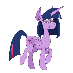 Size: 750x750 | Tagged: safe, artist:hellarmy, derpibooru import, twilight sparkle, twilight sparkle (alicorn), alicorn, pony, female, looking at you, mare, ms paint, simple background, solo, transparent background, walking