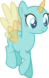 Size: 976x1551 | Tagged: safe, artist:pegasski, derpibooru import, oc, oc only, alicorn, pony, equestria games (episode), alicorn oc, bald, base, eyelashes, flying, horn, looking down, simple background, smiling, solo, transparent background, two toned wings, wings