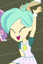 Size: 304x449 | Tagged: safe, derpibooru import, screencap, tennis match, equestria girls, rainbow rocks, cheering, cropped