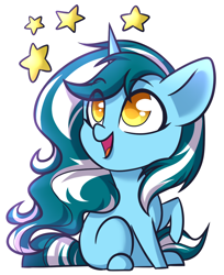 Size: 858x1053 | Tagged: safe, artist:cloud-fly, derpibooru import, oc, oc:sapphire twinkle, pony, unicorn, chibi, cute, female, mare, simple background, solo, transparent background