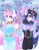 Size: 2974x3808 | Tagged: safe, artist:frozensoulpony, derpibooru import, princess flurry heart, oc, oc:lilac, anthro, hybrid, magical lesbian spawn, offspring, older, parent:autumn blaze, parent:princess luna, traditional art