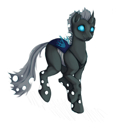 Size: 4238x4179 | Tagged: safe, artist:0silverstardust0, derpibooru import, oc, oc only, oc:tectus ignis, changeling, simple background, solo, transparent background