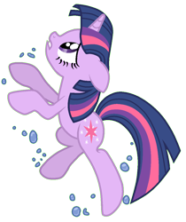 Size: 925x1103 | Tagged: safe, artist:scinstigator, artist:scintillant-h, derpibooru import, twilight sparkle, unicorn twilight, unicorn, bubble, female, floppy ears, mare, simple background, solo, swimming, transparent background