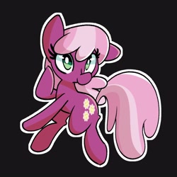 Size: 2500x2500 | Tagged: safe, artist:kindakismet, derpibooru import, cheerilee, earth pony, pony, black background, cheeribetes, cute, female, high res, mare, simple background, solo