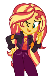 Size: 834x1200 | Tagged: safe, artist:gmaplay, derpibooru import, sunset shimmer, better together, equestria girls, sunset's backstage pass!, spoiler:eqg specials, female, literal butthurt, pain, simple background, solo, spanked, spanking, transparent background