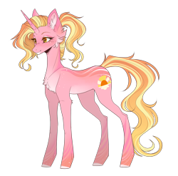 Size: 1406x1388 | Tagged: safe, artist:monogy, derpibooru import, luster dawn, unicorn, cheek fluff, chest fluff, cute, ear fluff, female, lusterbetes, mare, redesign, simple background, smiling, solo, transparent background