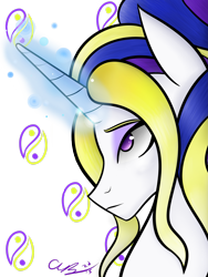 Size: 2121x2828 | Tagged: safe, artist:cosmicchrissy, derpibooru import, oc, oc only, oc:pristine, eyeshadow, head, magic, magic aura, makeup, simple background, solo, transparent background