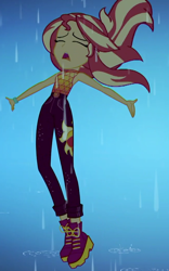 Size: 652x1042 | Tagged: safe, derpibooru import, screencap, sunset shimmer, better together, equestria girls, let it rain, cropped, female, solo