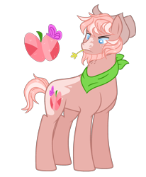 Size: 1720x2084 | Tagged: safe, artist:rose-moonlightowo, derpibooru import, oc, earth pony, pony, male, offspring, parent:big macintosh, parent:princess cadance, parents:cadmac, simple background, solo, stallion, straw in mouth, transparent background