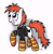 Size: 2020x2047 | Tagged: safe, artist:jach-marsdonpony, derpibooru import, earth pony, pony, clothes, crossover, cute, ruby gloom, simple background, smiling, socks, solo, striped socks, white background