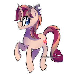 Size: 1000x1000 | Tagged: safe, artist:little-tweenframes, derpibooru import, sci-twi, sunset shimmer, twilight sparkle, pony, unicorn, series:sciset diary, deleted from derpibooru, fusion, glasses, ponified, simple background, solo, transparent background