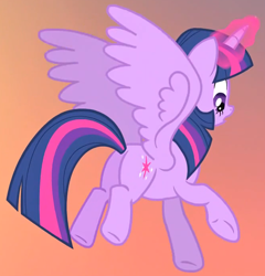 Size: 1040x1083 | Tagged: safe, derpibooru import, screencap, twilight sparkle, twilight sparkle (alicorn), alicorn, pony, three's a crowd, butt, cropped, female, plot, solo, twibutt