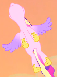 Size: 862x1151 | Tagged: safe, derpibooru import, screencap, princess cadance, alicorn, pony, three's a crowd, cropped, female, flying, solo