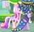 Size: 1184x1089 | Tagged: safe, derpibooru import, screencap, princess cadance, twilight sparkle, twilight sparkle (alicorn), alicorn, pony, three's a crowd, butt, cloak, clothes, costume, cropped, duo, hat, lovebutt, plot, star swirl the bearded costume, wizard hat