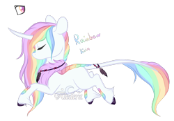 Size: 1060x740 | Tagged: safe, artist:aledera, derpibooru import, oc, kirin, female, simple background, solo, transparent background