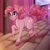 Size: 1280x1280 | Tagged: safe, artist:...macabre..., artist:1alberich1, derpibooru import, pinkie pie, earth pony, pony, background, blushing, butt blush, cutie mark, ear blush, hooves, solo