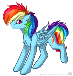 Size: 462x477 | Tagged: safe, artist:11-shadow, derpibooru import, rainbow dash, pegasus, pony, backwards cutie mark, female, simple background, solo, transparent background