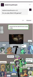 Size: 731x1669 | Tagged: safe, artist:ask-luciavampire, derpibooru import, oc, bat pony, earth pony, pegasus, pony, unicorn, vampire, vampony, ask, tumblr, tumblr:ask-the-pony-gamers