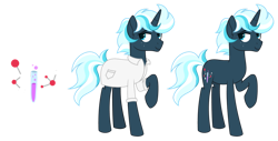 Size: 1024x521 | Tagged: safe, artist:sapphiretwinkle, derpibooru import, oc, oc:atom fizz, pony, unicorn, clothes, lab coat, male, simple background, solo, stallion, transparent background