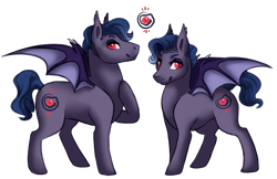 Size: 1013x655 | Tagged: safe, artist:amiookamiwolf, derpibooru import, oc, oc:fallen ashes, bat pony, pony, male, simple background, solo, stallion, transparent background