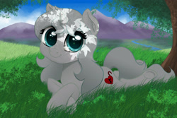 Size: 3000x2000 | Tagged: safe, artist:nimaru, derpibooru import, oc, oc:heartsong, pony, unicorn, female, lying down, mare, prone, solo, tree