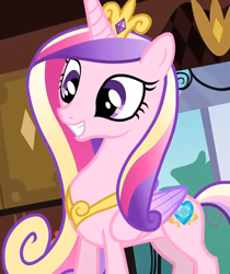 Size: 1416x1687 | Tagged: safe, derpibooru import, screencap, princess cadance, queen chrysalis, alicorn, changeling, changeling queen, pony, a canterlot wedding, cropped, cute, cutedance, fake cadance, female, mare, solo