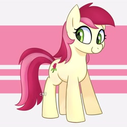 Size: 4000x4000 | Tagged: safe, artist:handgunboi, derpibooru import, roseluck, earth pony, pony, absurd resolution, simple background, solo