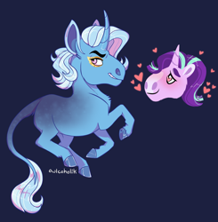 Size: 1500x1531 | Tagged: safe, artist:owlcoholik, derpibooru import, starlight glimmer, trixie, pony, unicorn, female, lesbian, shipping, startrix