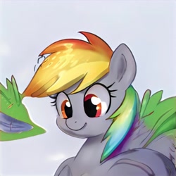 Size: 1024x1024 | Tagged: safe, artist:thisponydoesnotexist, derpibooru import, artificial intelligence, neural network, not derpy, not rainbow dash