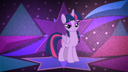 Size: 3840x2160 | Tagged: safe, artist:laszlvfx, artist:severity-gray, derpibooru import, edit, twilight sparkle, twilight sparkle (alicorn), alicorn, pony, lidded eyes, solo, wallpaper, wallpaper edit