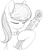 Size: 730x849 | Tagged: safe, artist:zippysqrl, derpibooru import, octavia melody, earth pony, pony, bowtie, bust, cello, eyes closed, female, grayscale, monochrome, musical instrument, solo