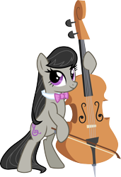 Size: 3000x4379 | Tagged: safe, artist:cloudyglow, derpibooru import, octavia melody, earth pony, pony, the best night ever, cello, female, mare, musical instrument, simple background, solo, transparent background, vector