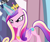 Size: 1340x1125 | Tagged: safe, derpibooru import, screencap, princess cadance, shining armor, alicorn, pony, unicorn, the crystal empire, cropped, female, mare, solo, solo focus, struggling