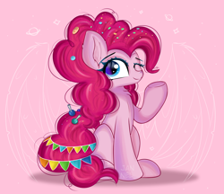 Size: 4726x4092 | Tagged: safe, artist:janelearts, derpibooru import, pinkie pie, earth pony, pony, chest fluff, older, older pinkie pie