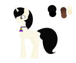 Size: 2434x2000 | Tagged: safe, artist:blurryface213, derpibooru import, oc, oc only, oc:pixel, unicorn, bronies react, horn, reference, simple background, solo, unicorn oc, white background