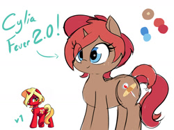 Size: 1600x1200 | Tagged: safe, artist:thecoldsbarn, derpibooru import, oc, oc only, oc:cylia fever, pony, unicorn, female, milf, redesign, reference sheet, simple background, solo, white background