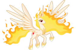Size: 7000x4638 | Tagged: safe, artist:negatif22, derpibooru import, princess twilight 2.0, twilight sparkle, twilight sparkle (alicorn), alicorn, pony, the last problem, .svg available, absurd resolution, angry, female, flying, mane of fire, mare, rapidash twilight, simple background, solo, spread wings, transparent background, vector, wings