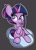 Size: 2500x3438 | Tagged: safe, artist:kindakismet, derpibooru import, twilight sparkle, twilight sparkle (alicorn), alicorn, pony, alternate hairstyle, black background, cushion, cute, female, high res, mare, simple background, sitting, solo, twiabetes