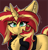 Size: 1525x1602 | Tagged: safe, artist:llametsul, derpibooru import, sunset shimmer, pony, unicorn, bust, chest fluff, clothes, ear fluff, eye clipping through hair, female, horn, jacket, mare, solo