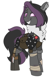 Size: 1100x1550 | Tagged: safe, artist:crimmharmony, derpibooru import, oc, oc only, oc:mimicry, changeling, original species, fallout equestria, female, purple changeling, simple background, solo, transparent background
