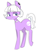 Size: 678x878 | Tagged: safe, artist:asnarfart, derpibooru import, oc, oc only, pony, cute, original, pink, purple, simple background, skull, solo, white background