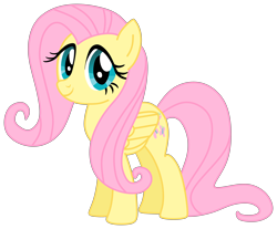 Size: 6000x4970 | Tagged: safe, artist:forestshy, derpibooru import, fluttershy, pegasus, pony, a bird in the hoof, cute, female, looking at you, shyabetes, simple background, smiling, solo, transparent background, vector