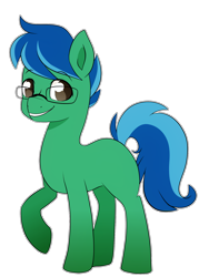 Size: 1500x2000 | Tagged: safe, artist:little-tweenframes, derpibooru exclusive, derpibooru import, oc, oc only, earth pony, pony, commission, deleted from derpibooru, earth pony oc, male, raised hoof, simple background, solo, stallion, transparent background