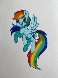 Size: 500x667 | Tagged: safe, artist:little-tweenframes, derpibooru import, rainbow dash, pegasus, pony, series:cloudsdale symphony, deleted from derpibooru