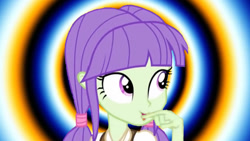 Size: 1463x828 | Tagged: safe, derpibooru import, edit, starlight, equestria girls, babbling, background human, female, flapping lips, hypnotic background, silly, solo