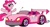 Size: 900x494 | Tagged: safe, artist:gauntletporsche, derpibooru import, pinkie pie, earth pony, pony, car, cutie mark, female, mare, simple background, smiling, solo, volkswagen, volkswagen beetle, white background